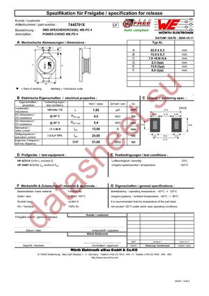 74457018 datasheet  